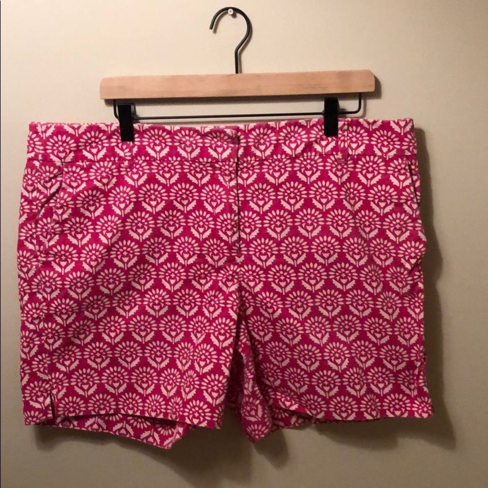 Loft Pink Print Shorts - Size 14